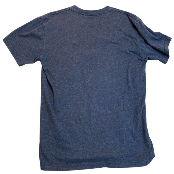 Ukrainian Pirate T-Shirt Navy Blue Graphic Tee Mens M Next Level Cotton Blend - Picture 2 of 9